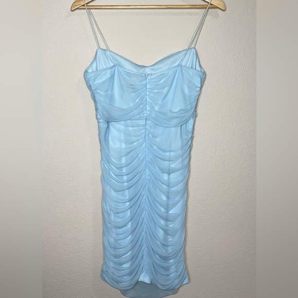 NWT PRINCESS POLLY BLOOM MINI DRESS BABY BLUE SIZE 12 - Picture 4 of 6